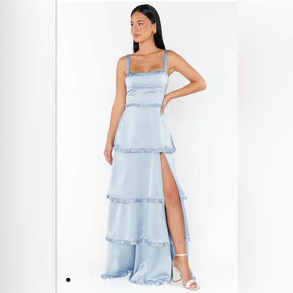 Show Me your MuMu Blue long dress